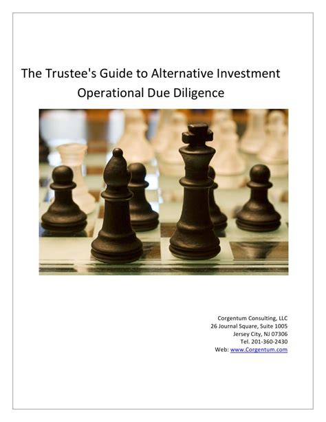 Operational due diligence (alternative investments).